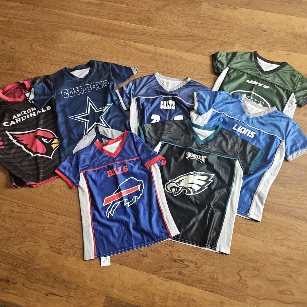 Kids NFL Team Logo Jerseys REVERSIBLE